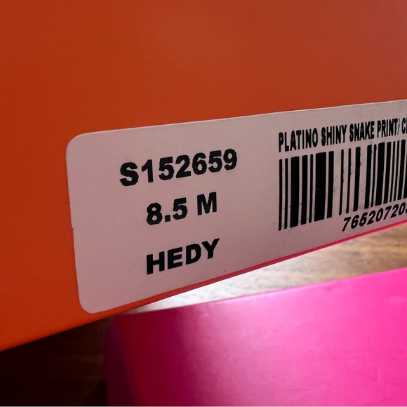 Kate Spade Hedy Thong Sandal Platinum Snake Print Size 8.5 With Box - Picture 10 of 11